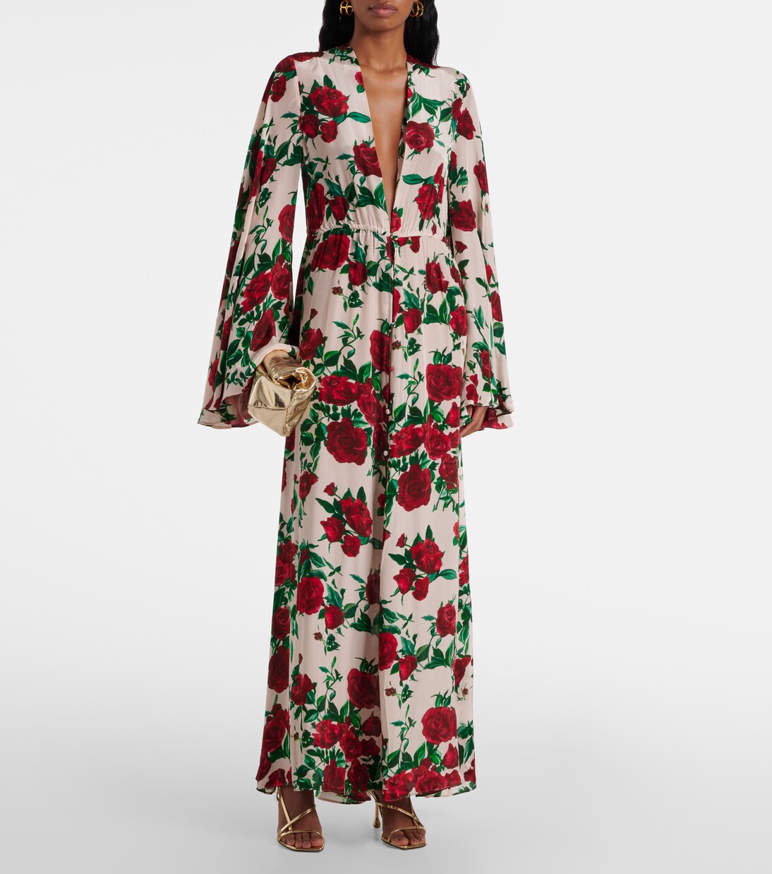 Robe longue Chloe à fleurs | Alexandra Miro