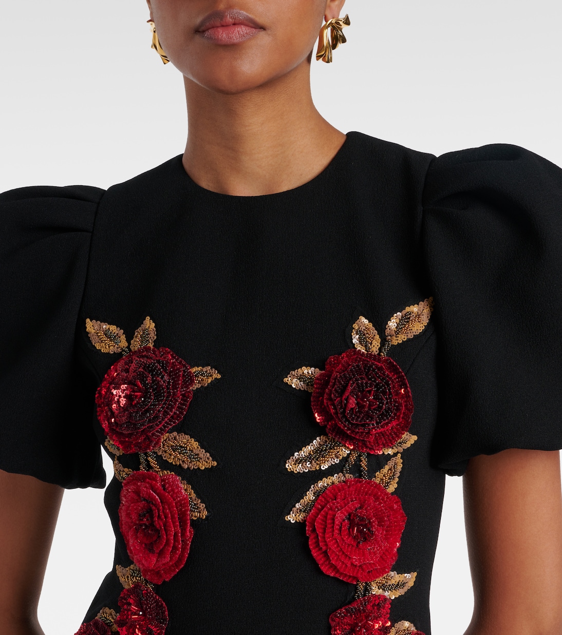 Robe midi Rosette à ornements | Rebecca Vallance