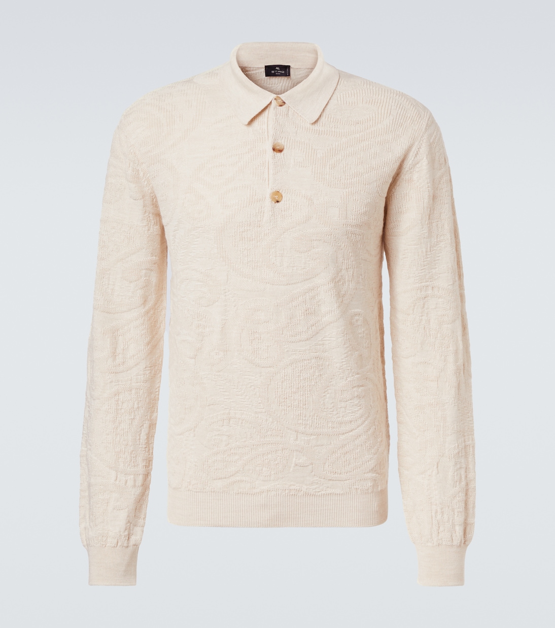 Jacquard wool-blend polo sweater | Etro