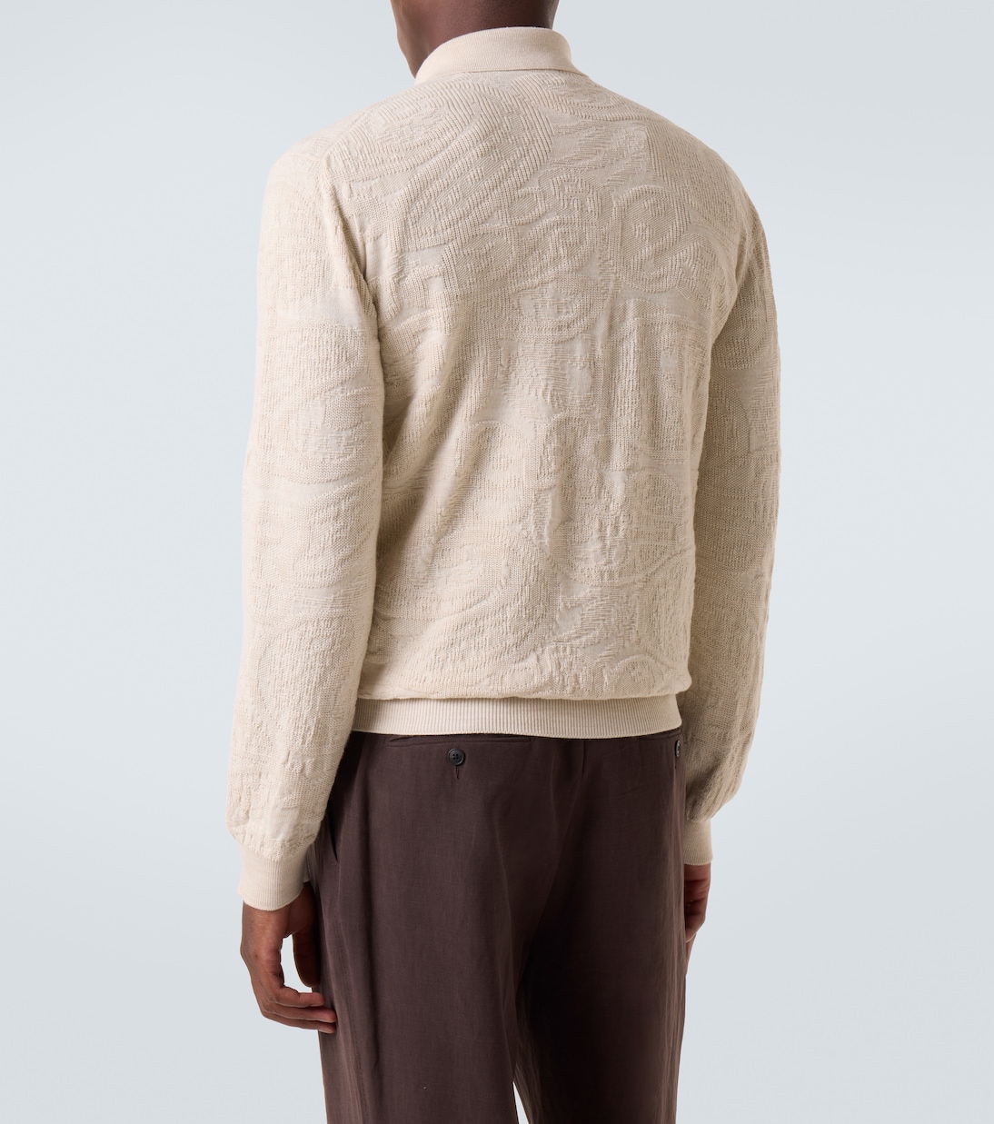 Jacquard wool-blend polo sweater | Etro