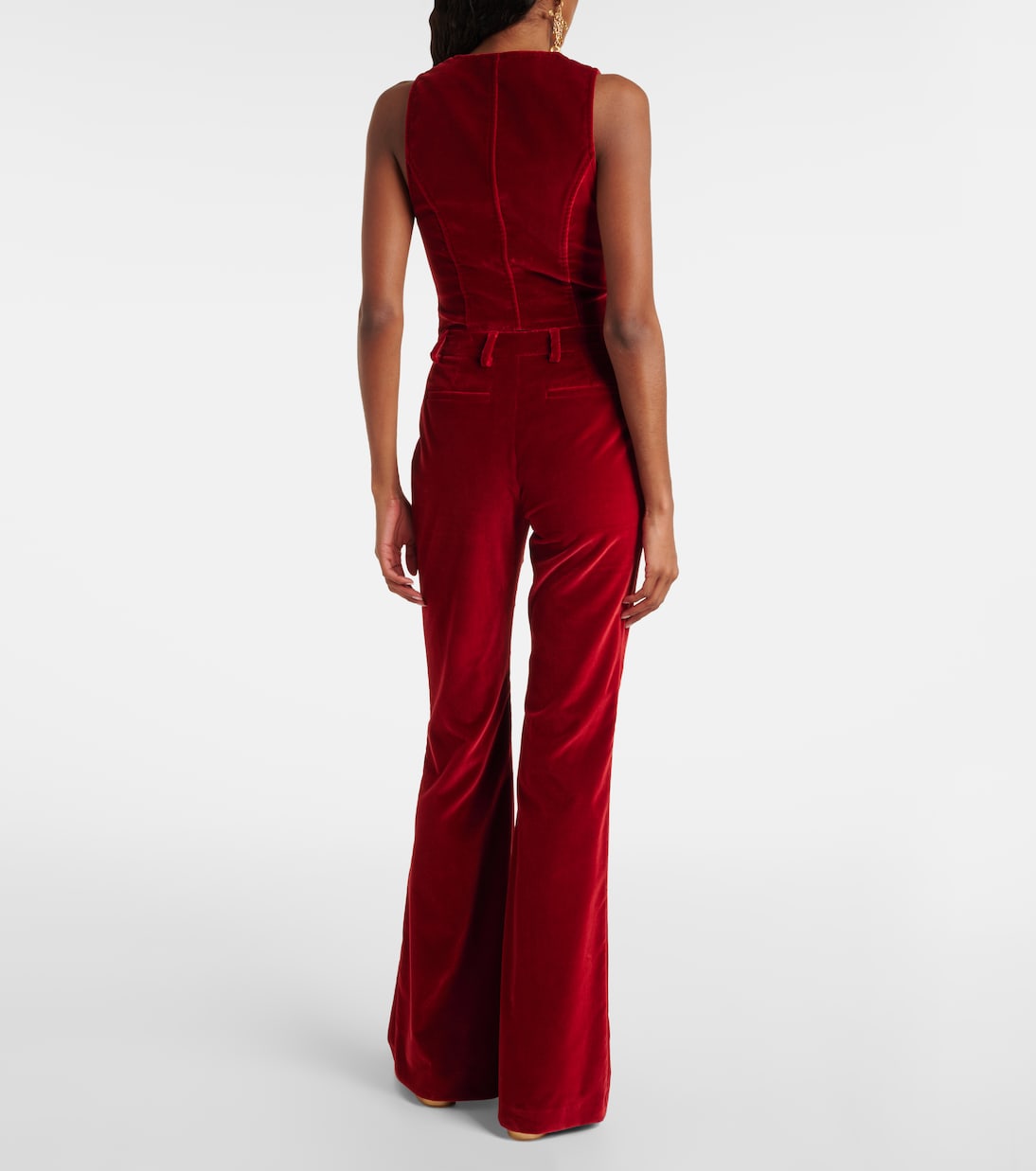 Cotton velvet flared pants | Etro