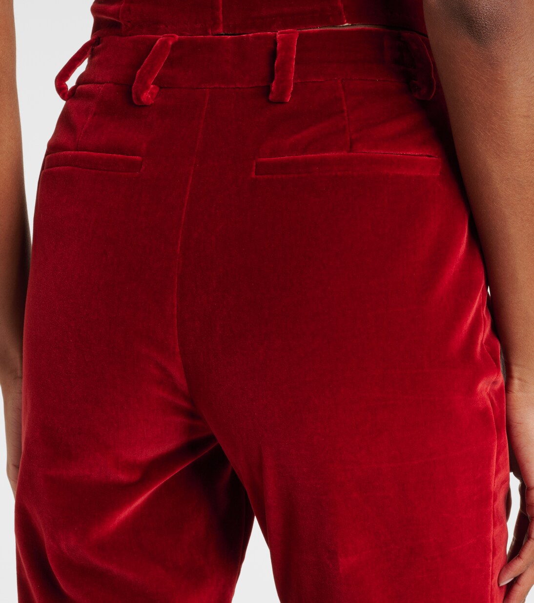 Cotton velvet flared pants | Etro