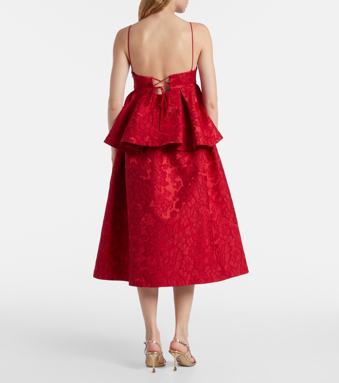 Midikleid Satine aus Jacquard | La DoubleJ