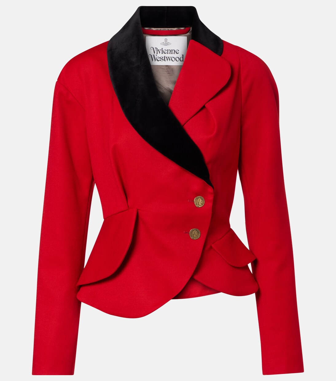 Stormy asymmetric virgin wool jacket | Vivienne Westwood