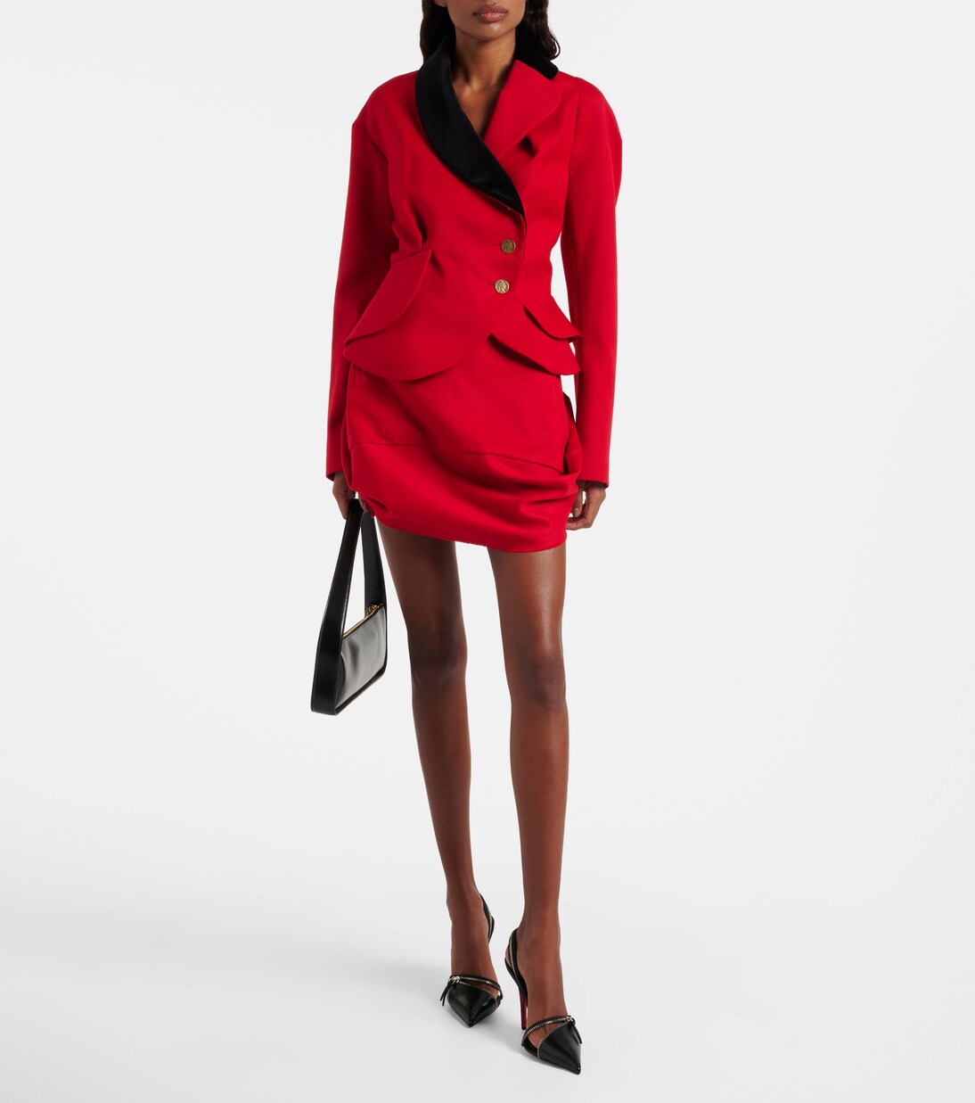 Stormy asymmetric virgin wool jacket | Vivienne Westwood