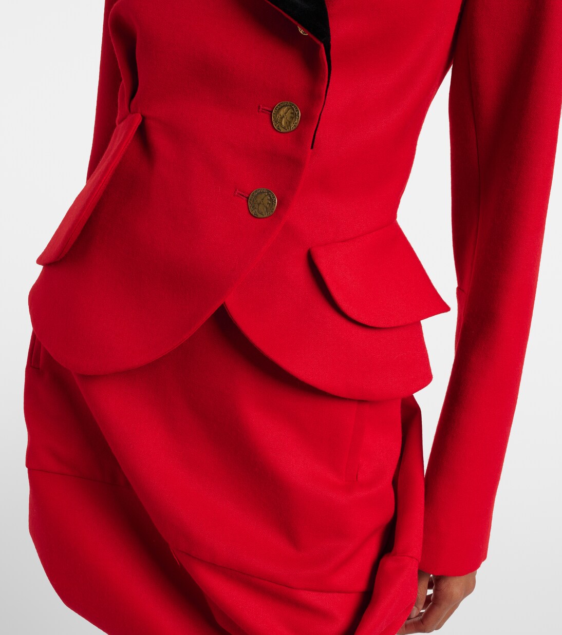 Stormy asymmetric virgin wool jacket | Vivienne Westwood