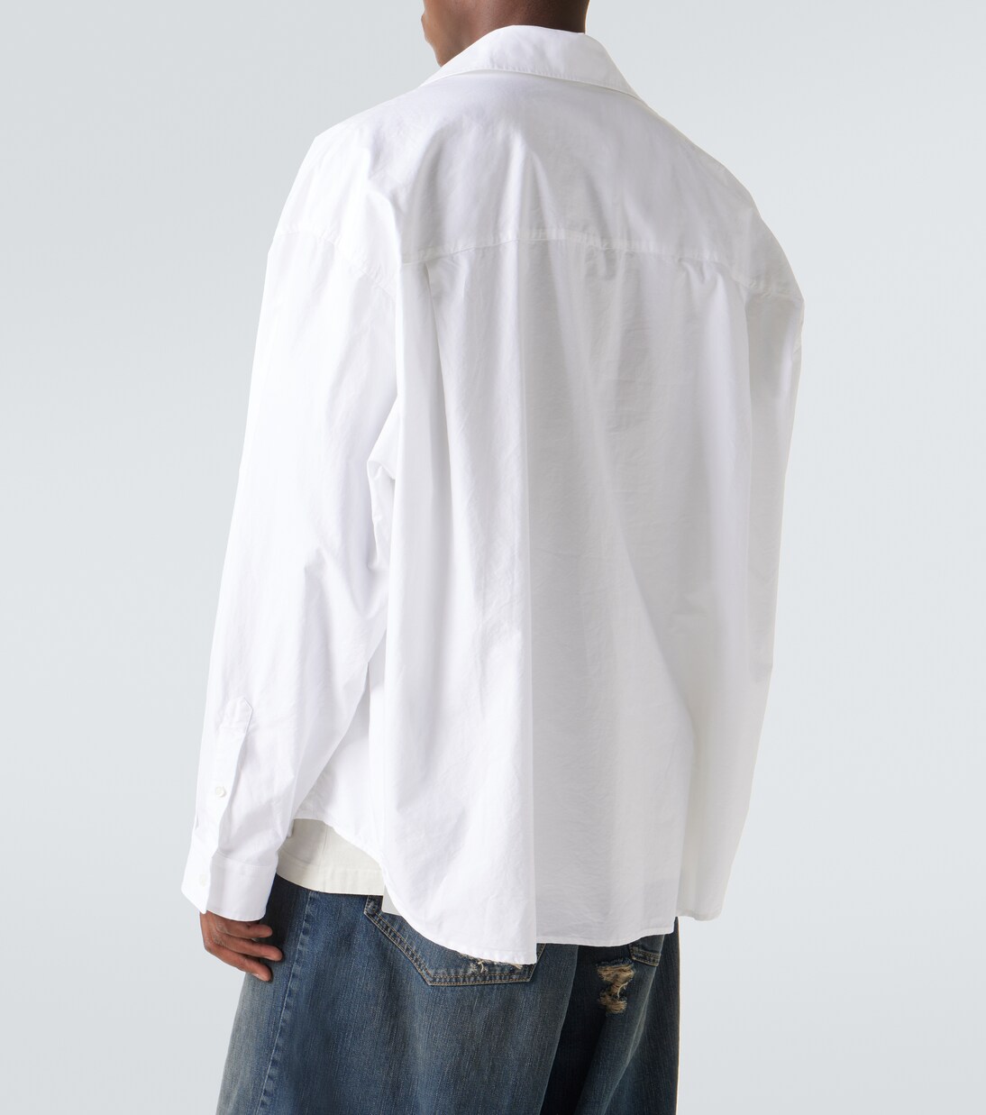 Camisa de jersey de algodón y popelín | Balenciaga