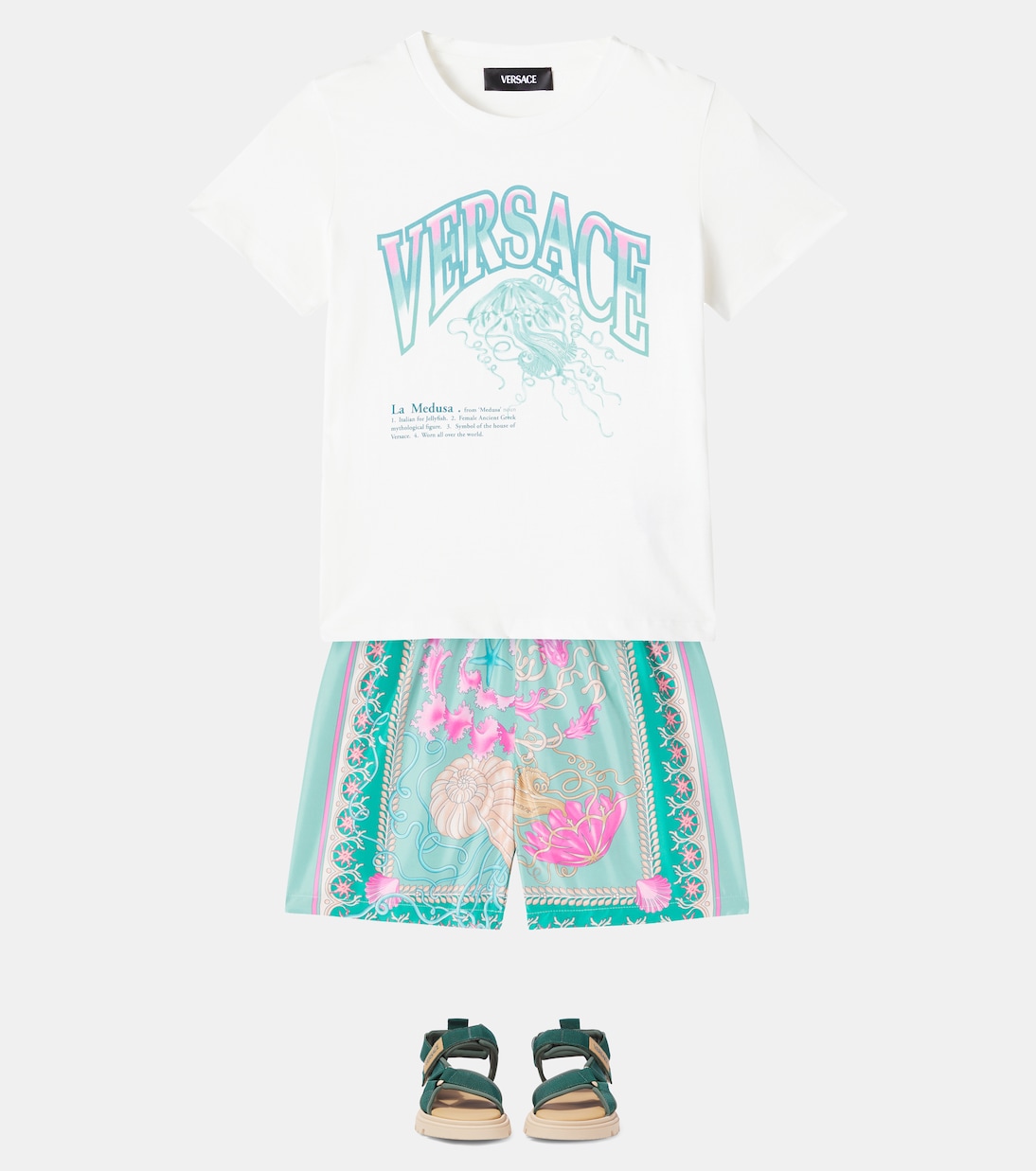 Camiseta La Medusa de jersey de algodón | Versace Kids