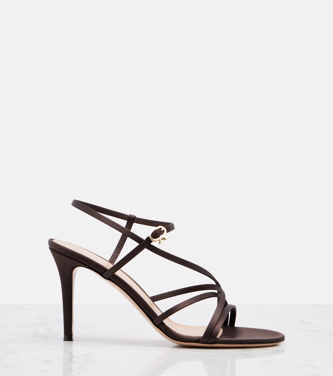 Strappy 85 satin sandals | Gianvito Rossi