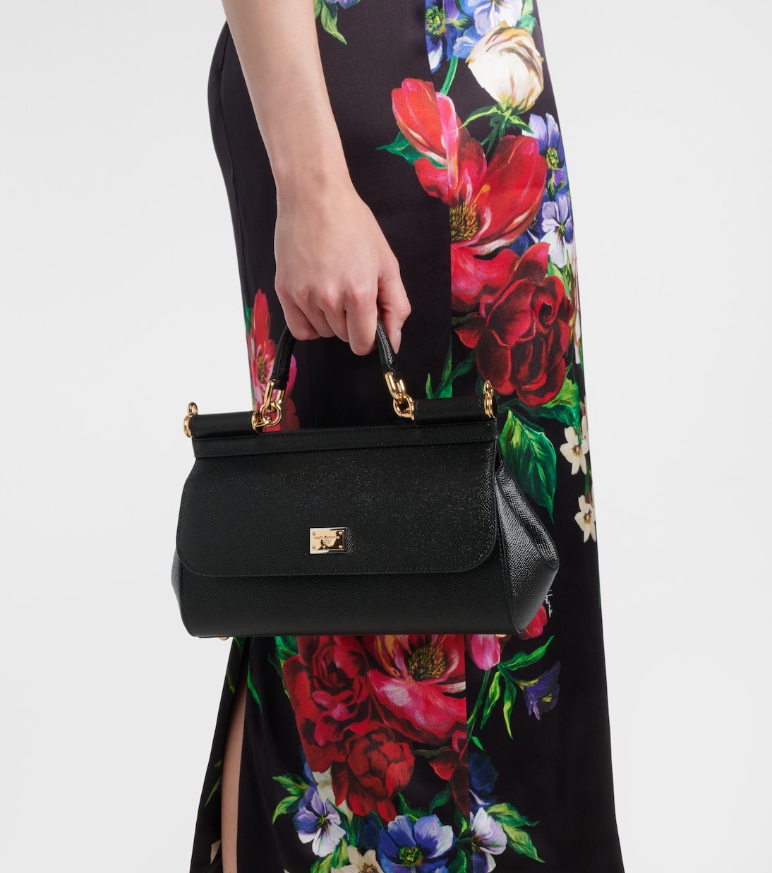 حقيبة يد من الجلد Sicily EW Small  | Dolce&Gabbana