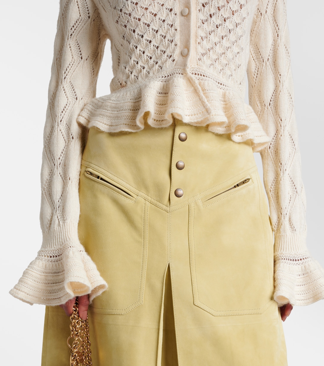 Cardigan aus Baumwolle, Alpakawolle und Seide | Chloé