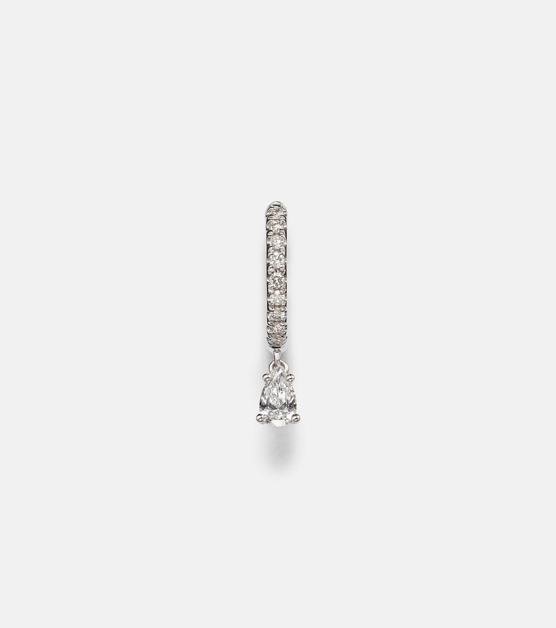 Boucle d'oreille unique en or blanc 18 ct et diamants | Anita Ko