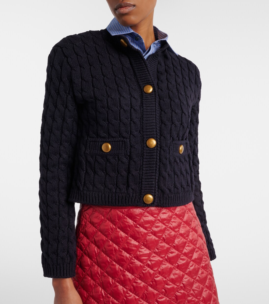 Cardigan aus einem Baumwollgemisch | Moncler