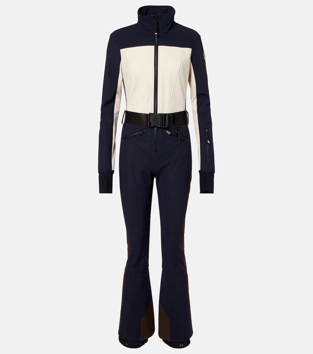 Logo belted ski suit | Moncler Grenoble