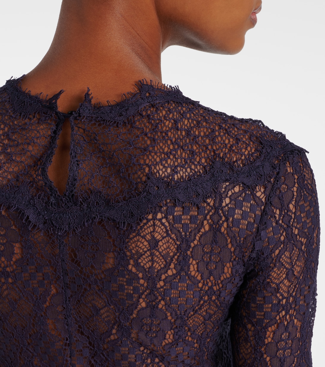 Dolores lace-trimmed silk-blend satin gown | Isabel Marant