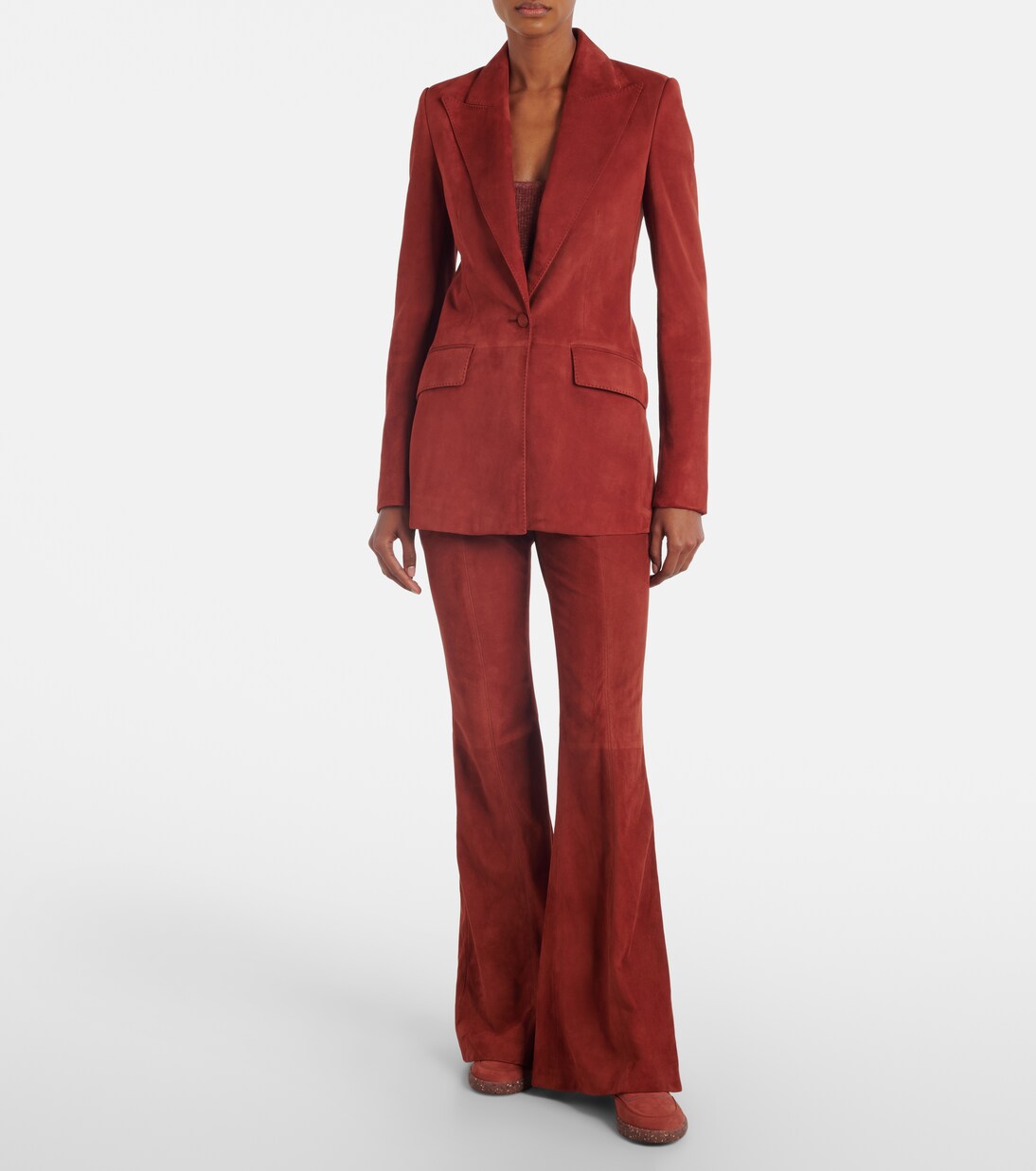 Blazer Leiva de ante | Gabriela Hearst