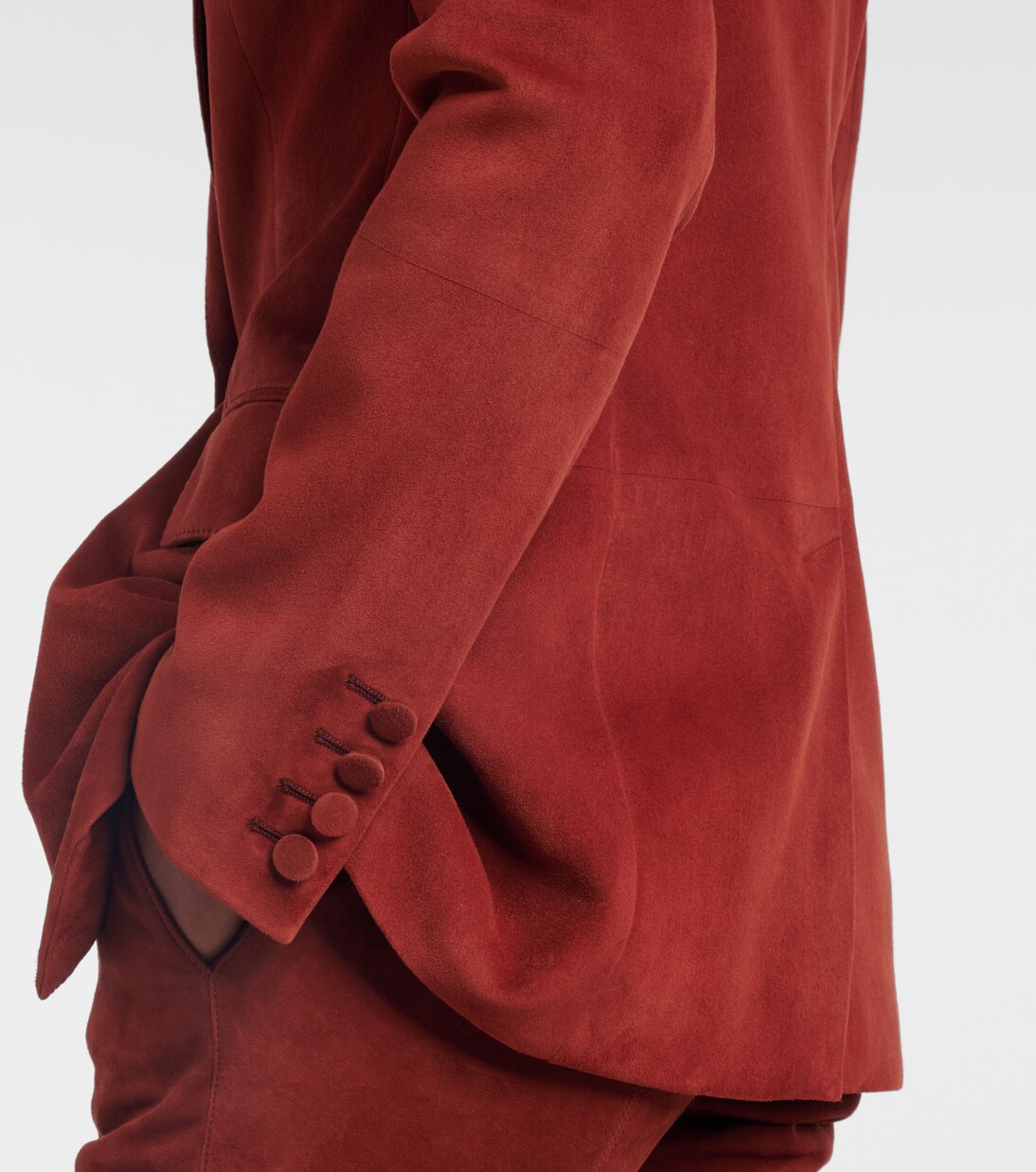 Blazer Leiva de ante | Gabriela Hearst