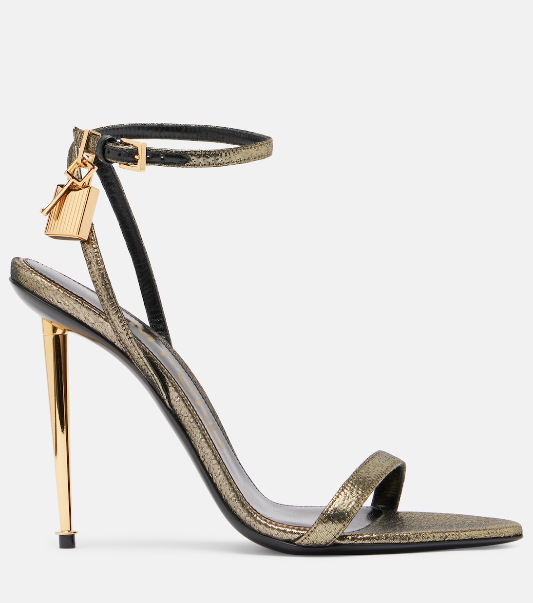 Padlock 105 metallic sandals | Tom Ford