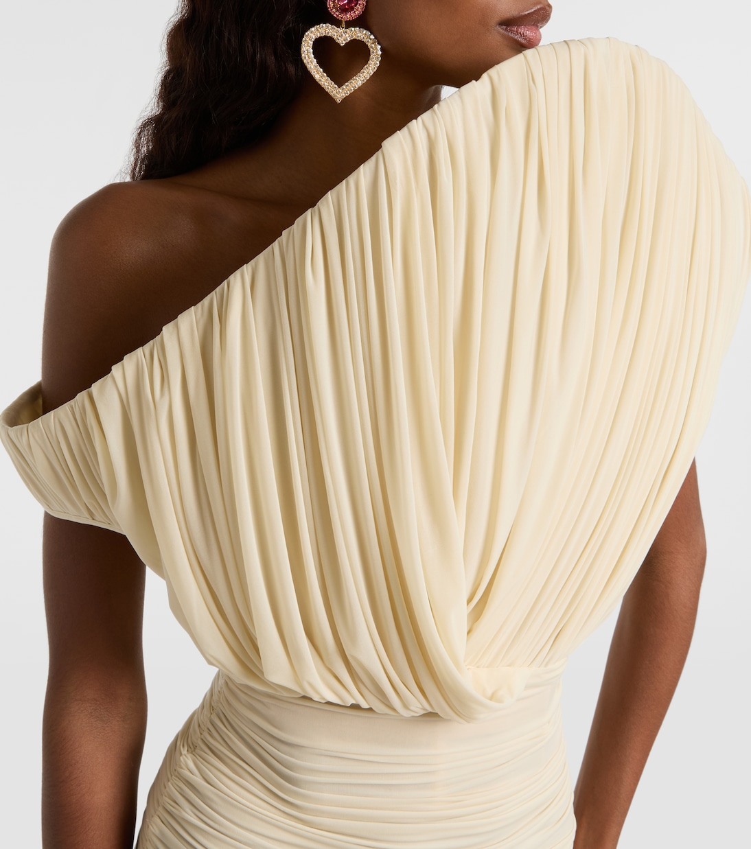 Asymmetric ruched minidress | Magda Butrym