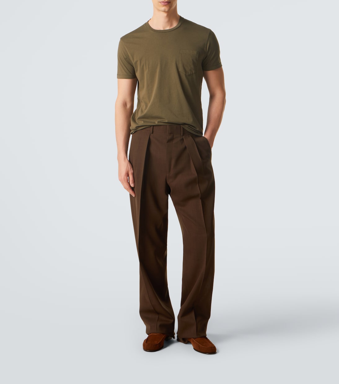 T-shirt en coton et soie | Tom Ford