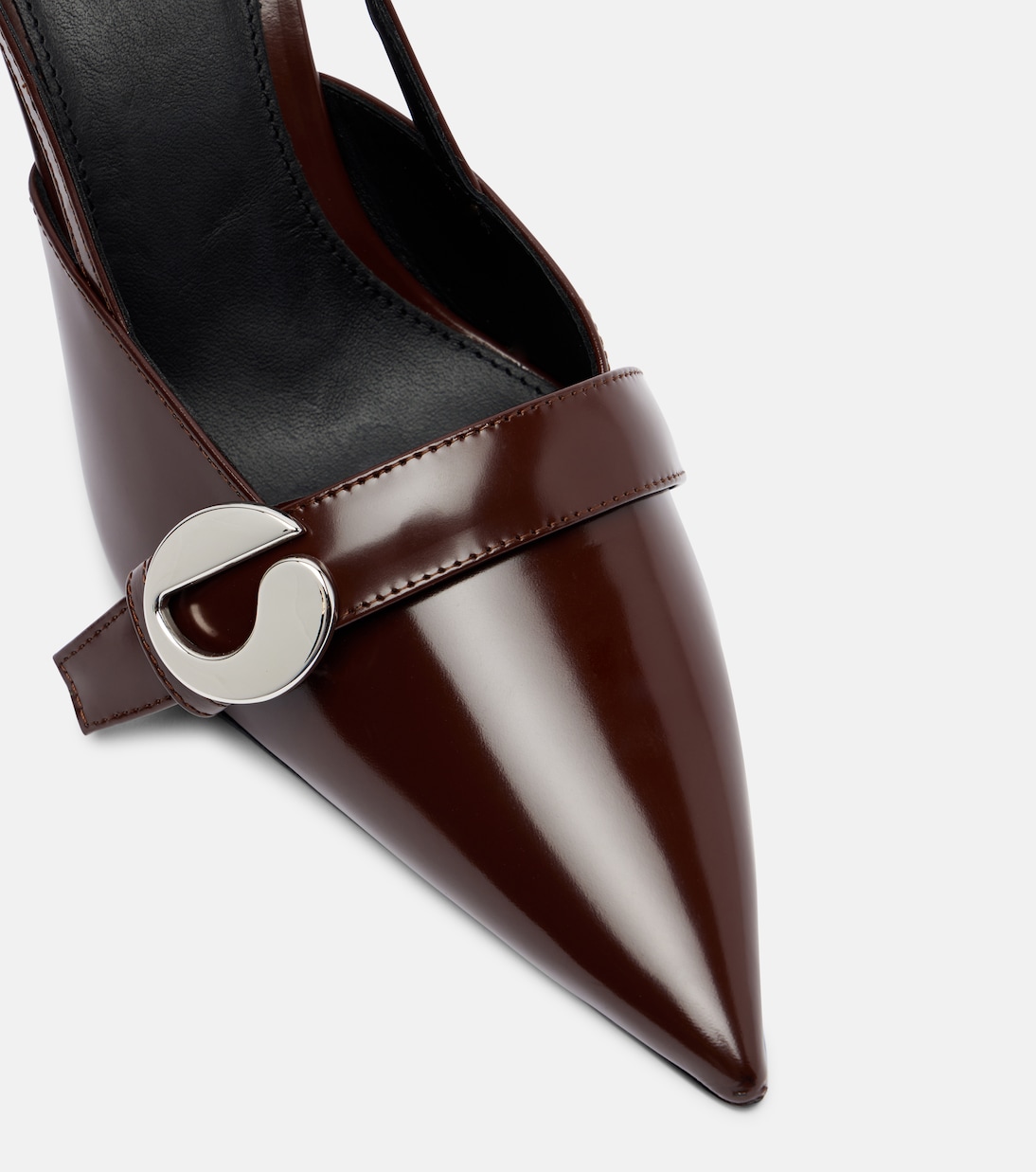 Belt Stiletto leather slingback pumps | Coperni
