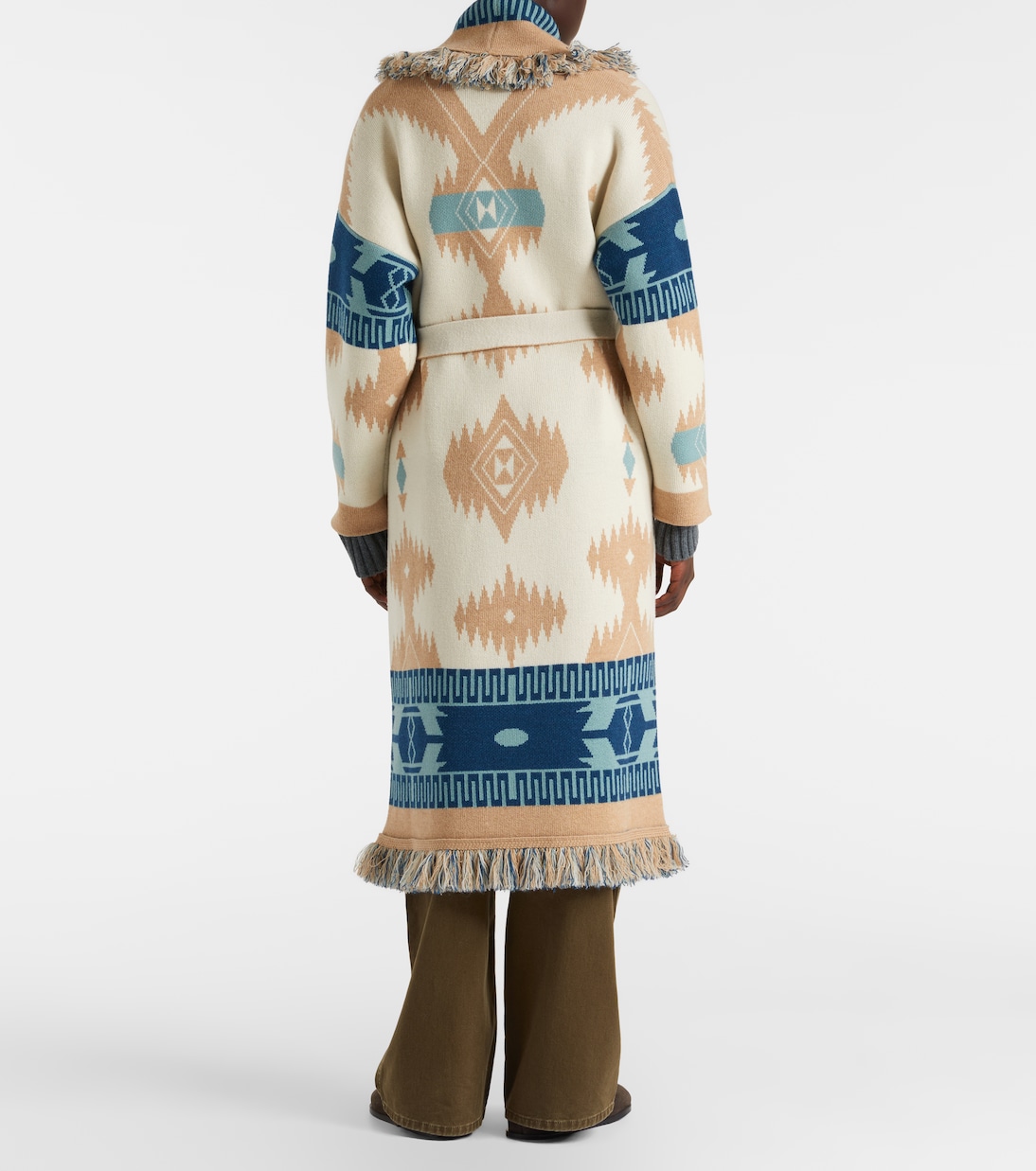 Icon jacquard virgin wool cardigan | Alanui