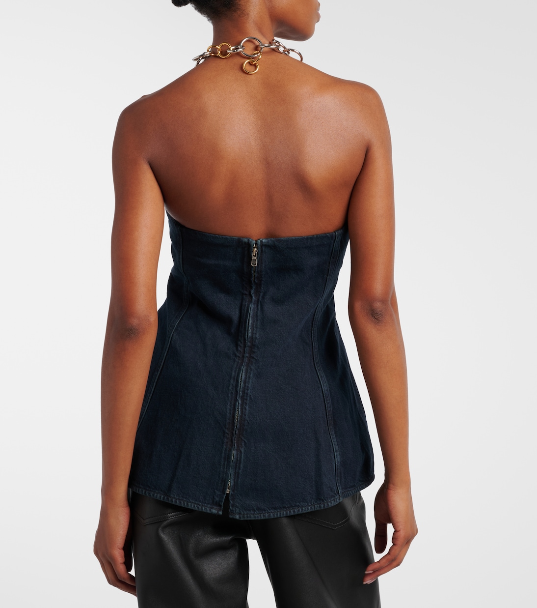 Bustier-Top Lara aus Denim | Agolde