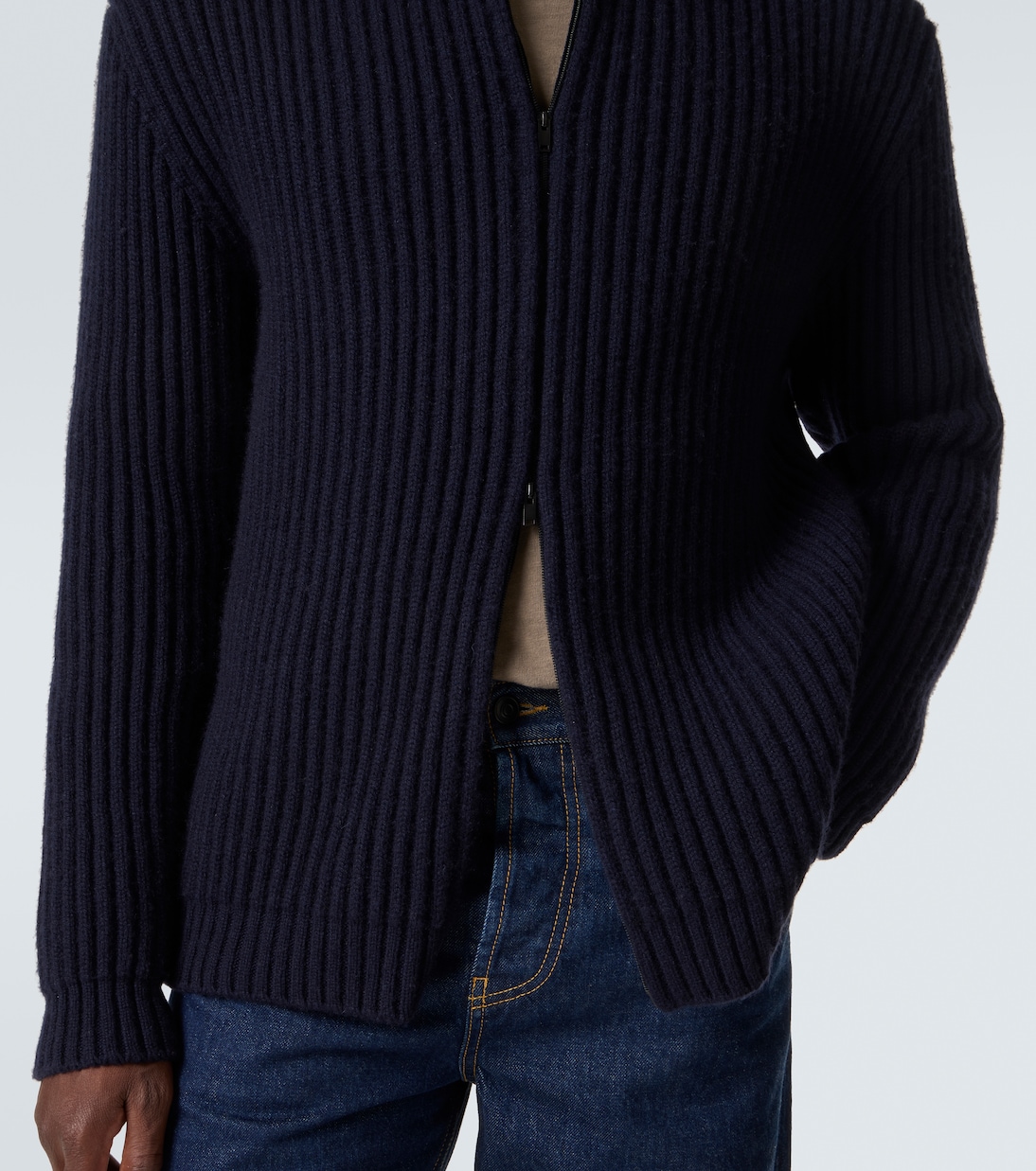 Hornby cashmere zip-up cardigan | The Row