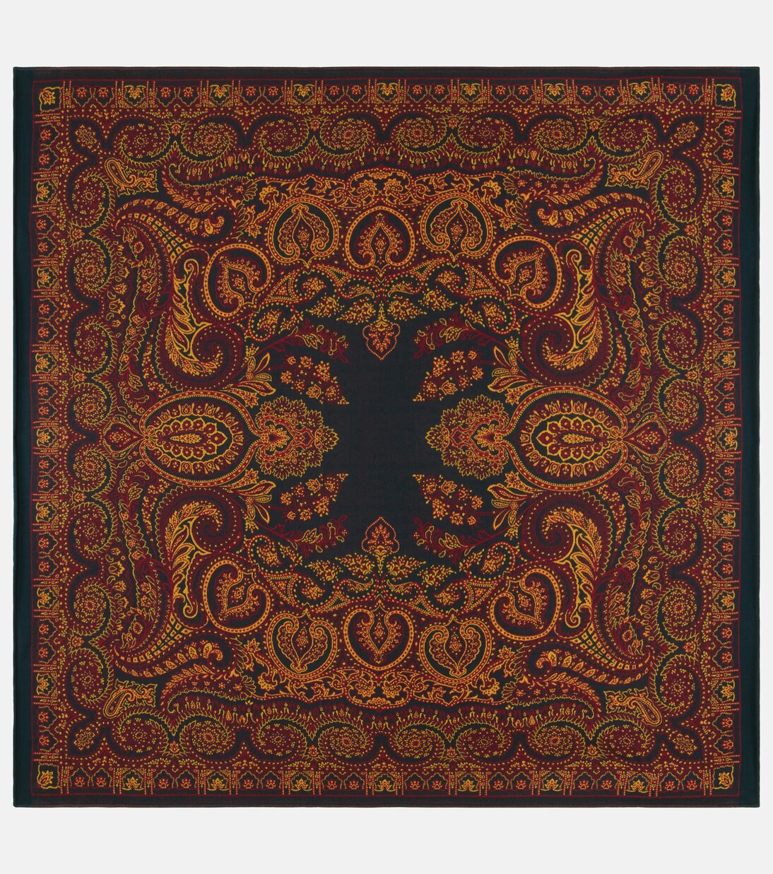 Paisley wool and silk-blend throw | Etro