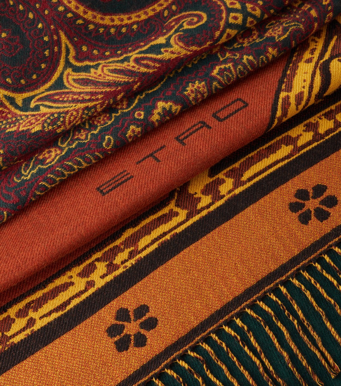 Paisley wool and silk-blend throw | Etro