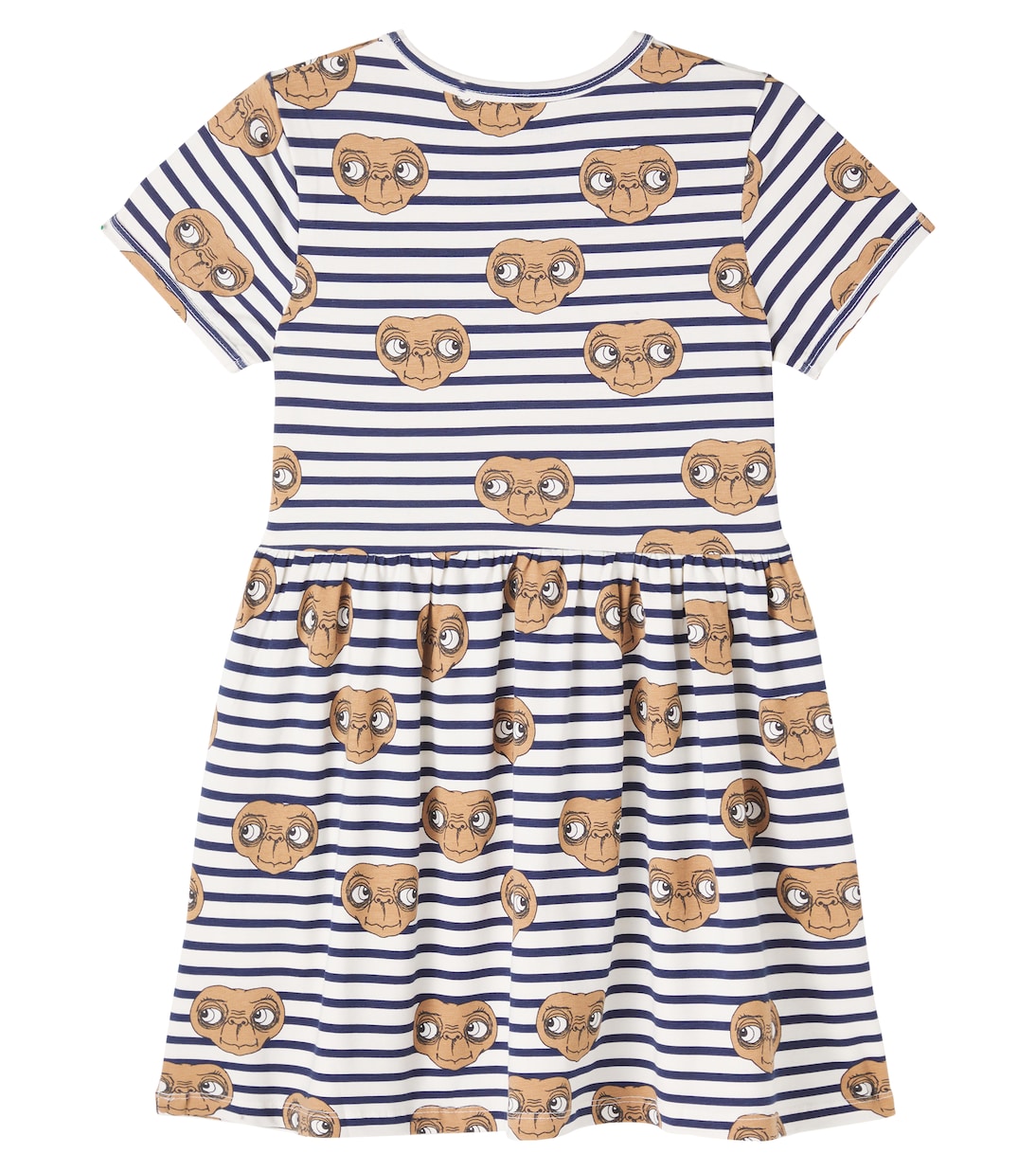 x E.T. – Robe rayée en coton mélangé | Mini Rodini