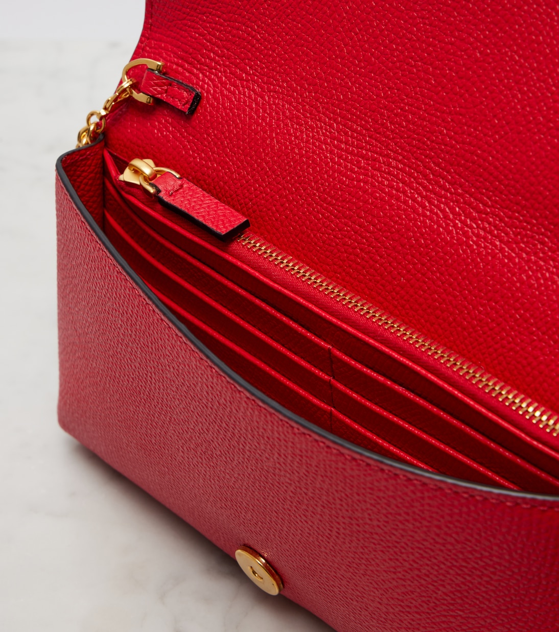 VLogo Mini leather wallet on chain | Valentino Garavani