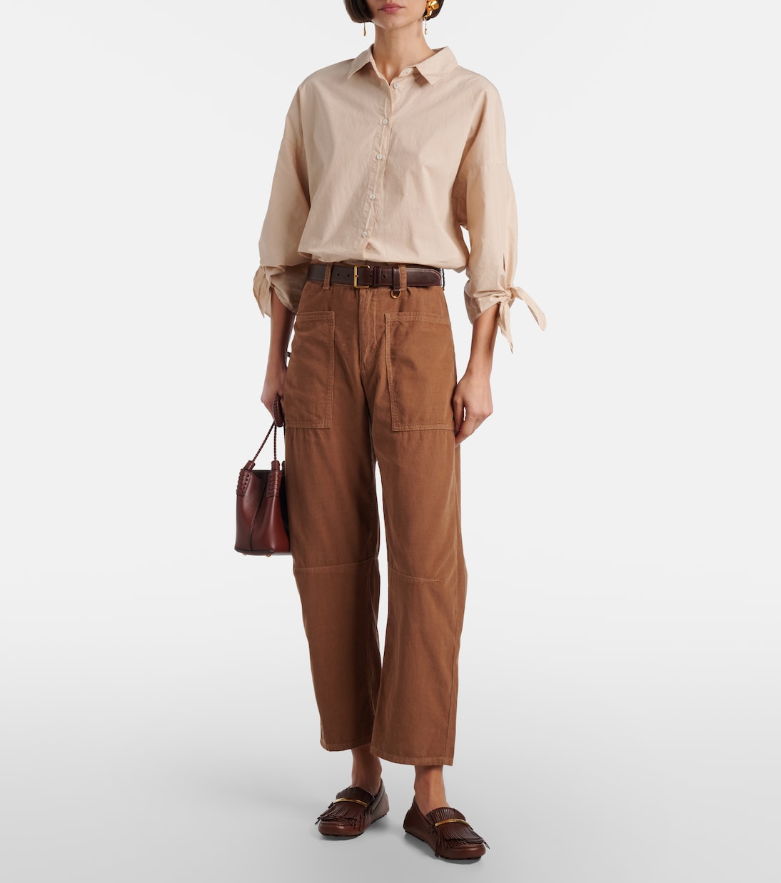 Gerade Hose Sue aus Baumwolle | Velvet