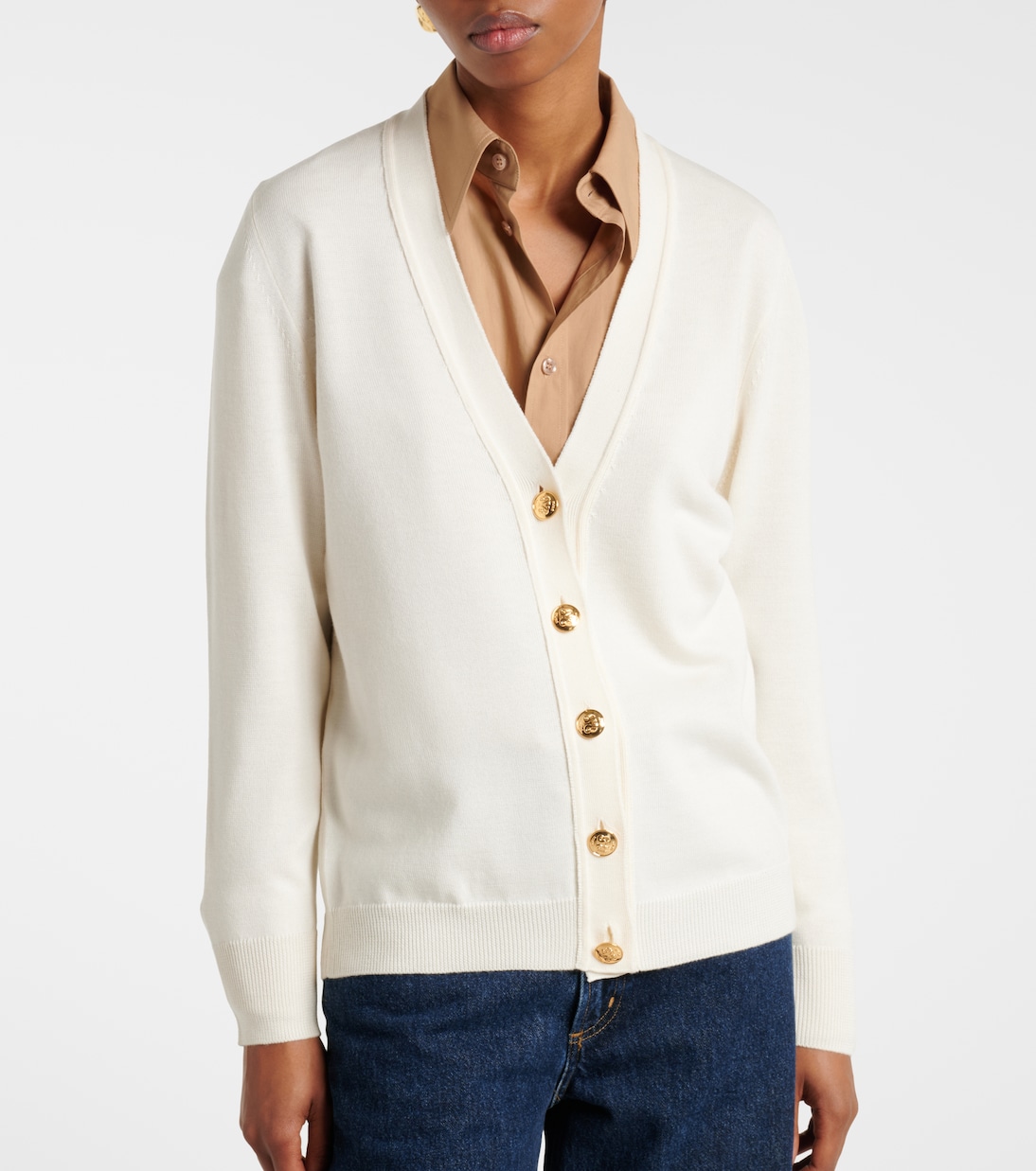 Cardigan aus Wolle, Seide und Kaschmir | Blazé Milano