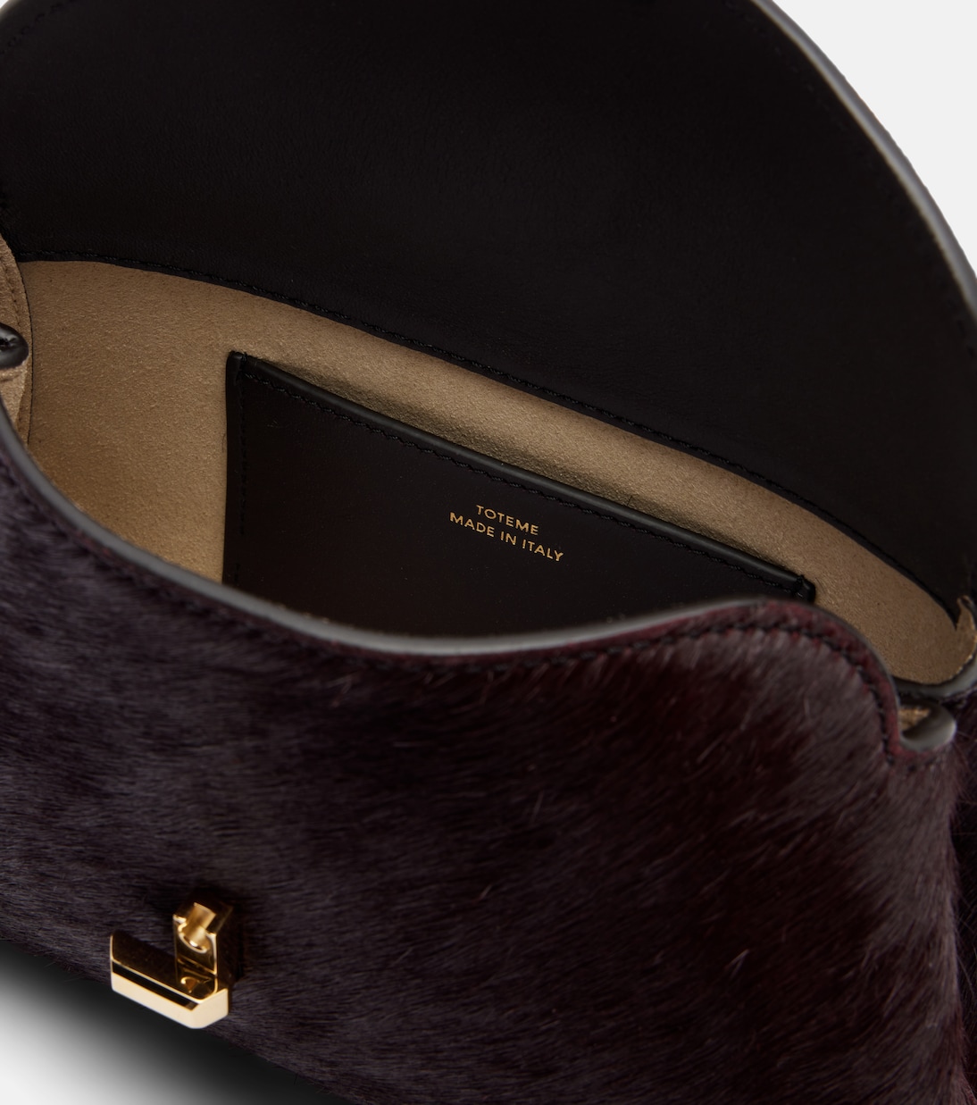 Clutch T-Lock Mini aus Kalbshaar | Toteme