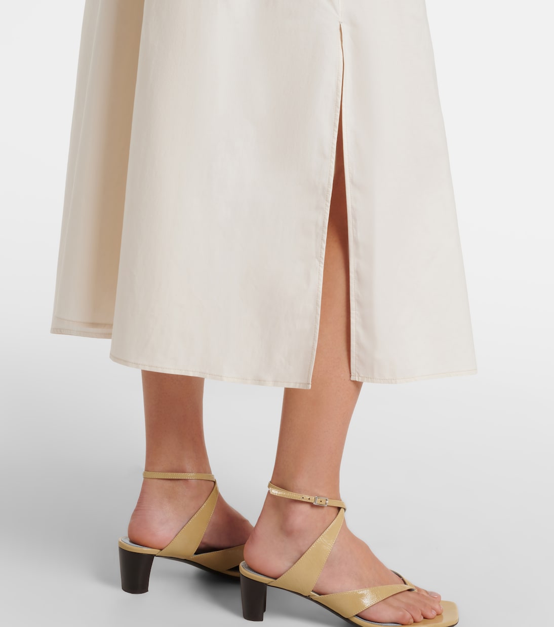 Tie-neck cotton and silk shirt dress | Lemaire