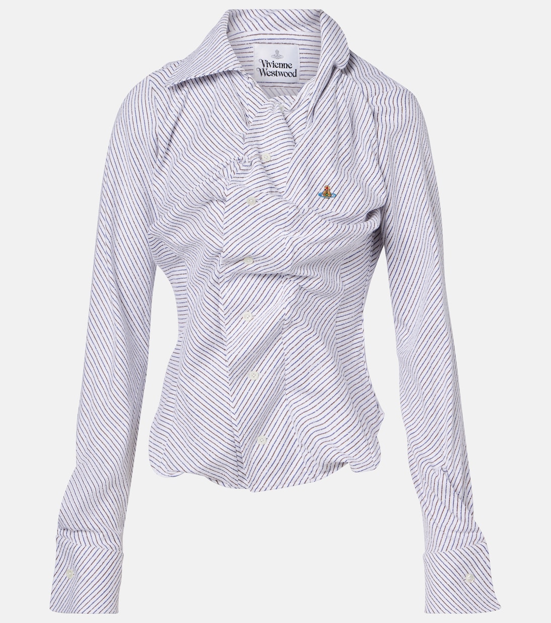 Striped cotton-blend poplin shirt | Vivienne Westwood