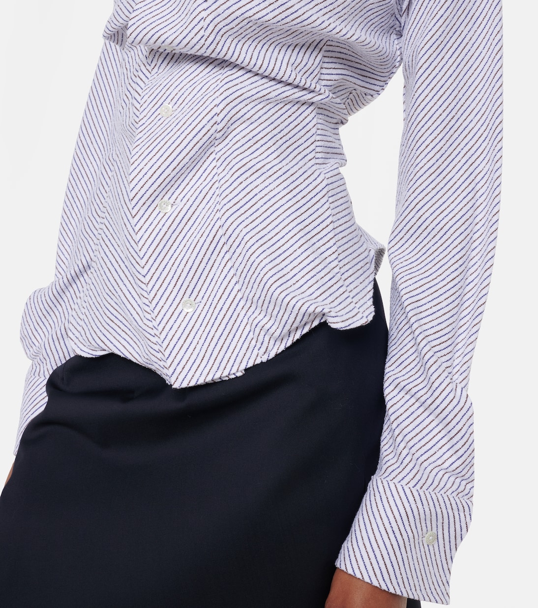 Striped cotton-blend poplin shirt | Vivienne Westwood