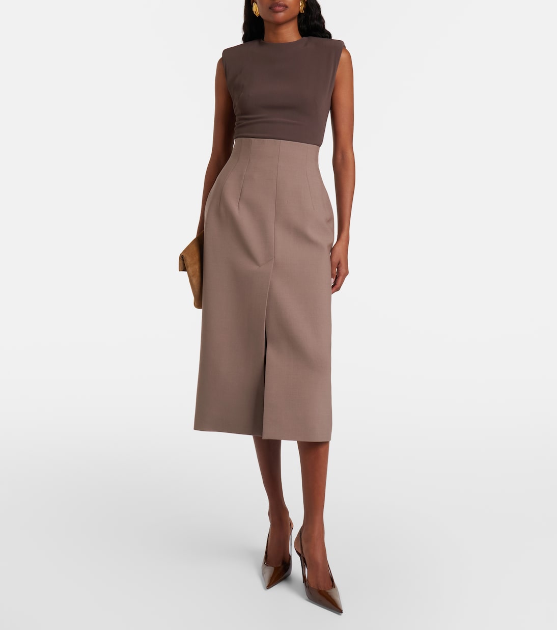 تنورة ضيقة بخصر عالٍ | Mugler