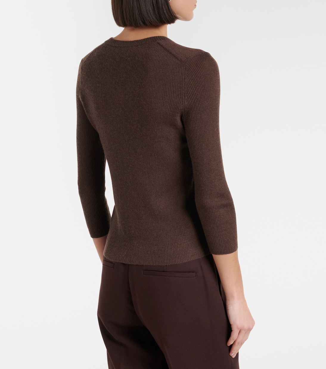 Ribbed-knit cashmere and silk sweater | Vince