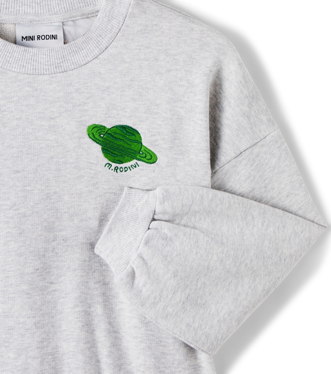 Embroidered cotton jersey sweatshirt | Mini Rodini