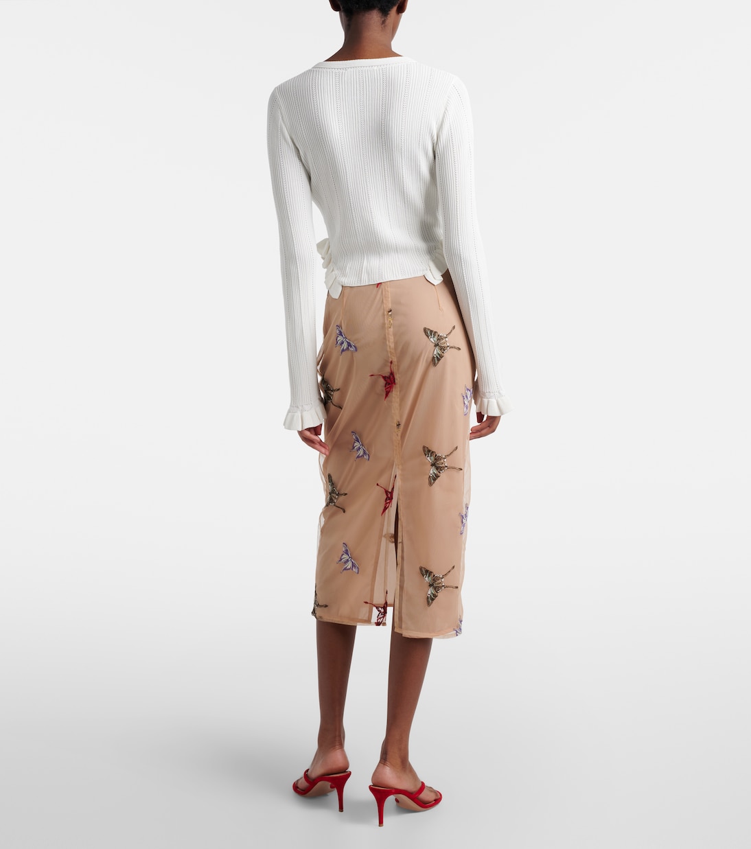 Appliqué midi skirt | Blumarine