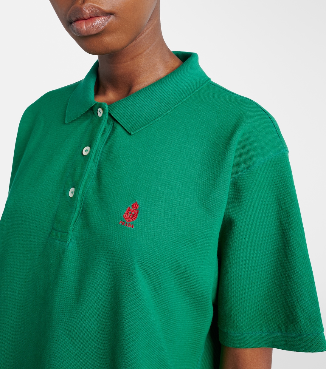 Polohemd aus Baumwoll-Piqué | Prada