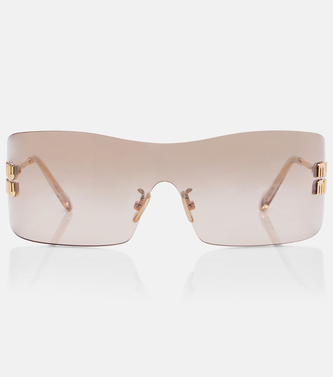 Aube shield sunglasses | Miu Miu