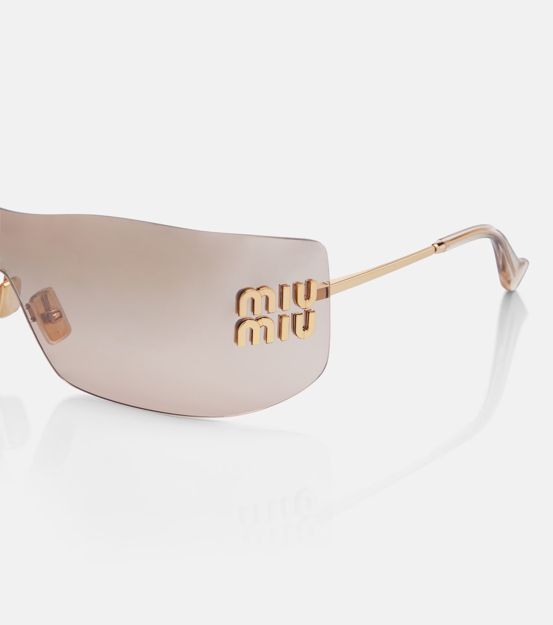 Aube shield sunglasses | Miu Miu