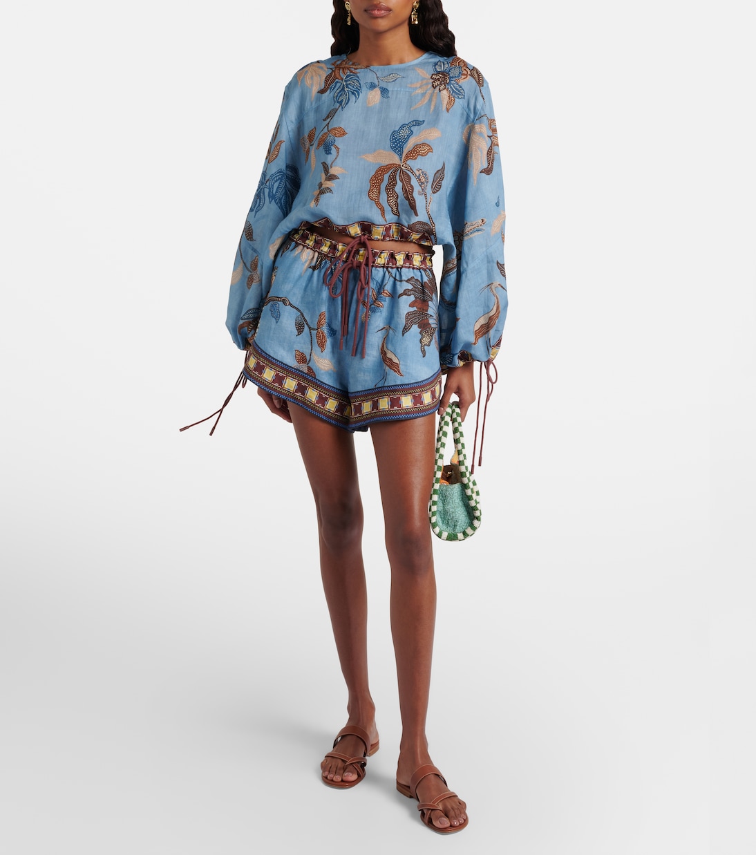 Georgie cropped printed top | Alémais