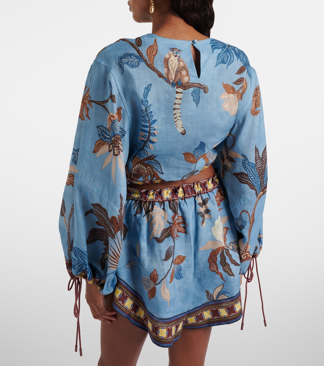 Georgie cropped printed top | Alémais