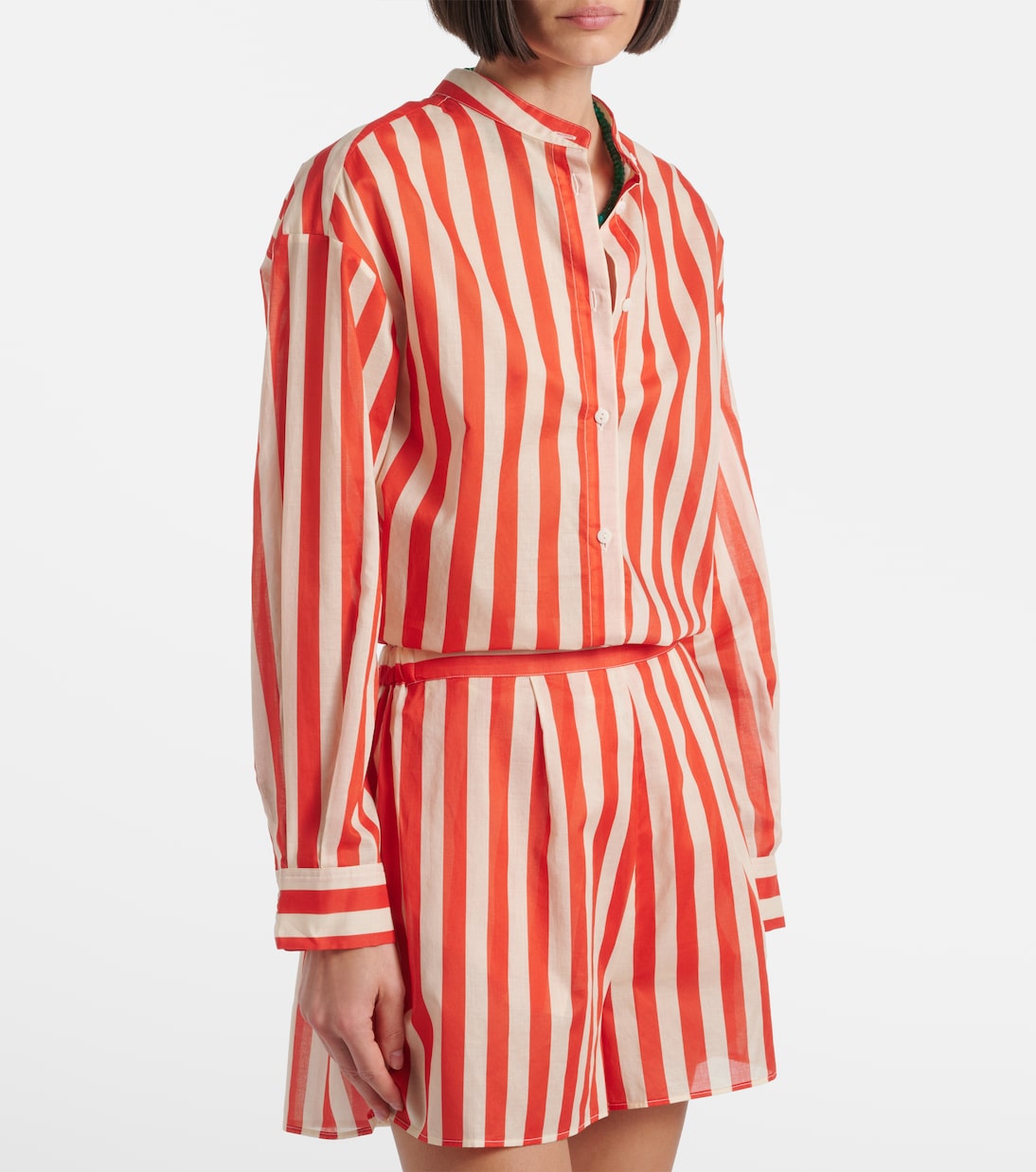 Camicia Duetto in voile di cotone a righe | Eres