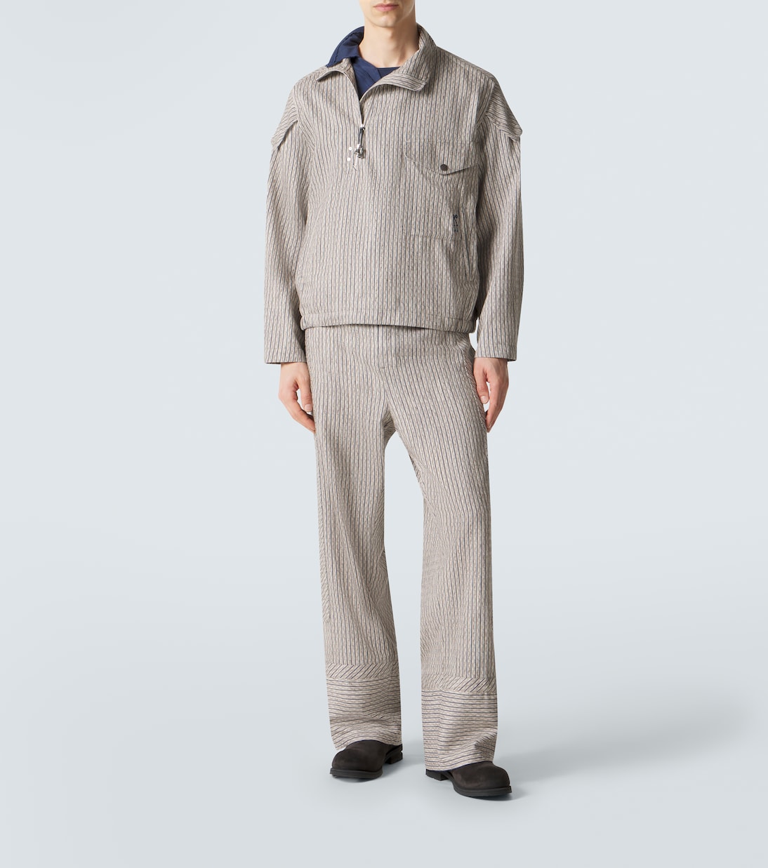 Farkas cotton and linen-blend jacket | Kiko Kostadinov