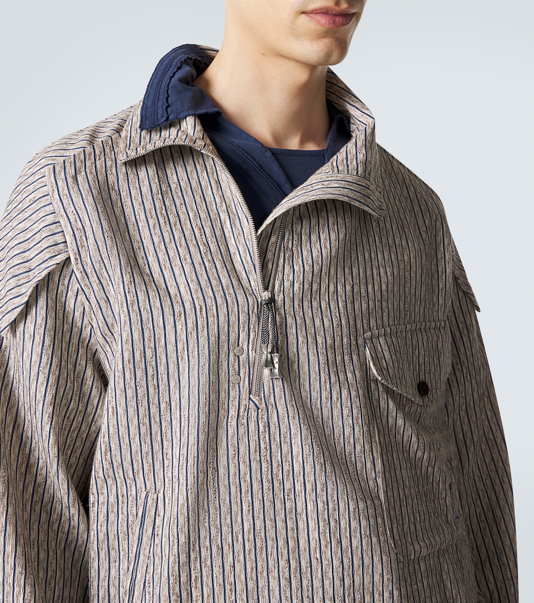 Farkas cotton and linen-blend jacket | Kiko Kostadinov